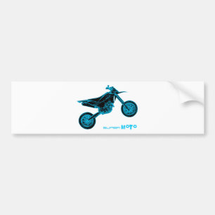 SuperMoto Wheelie Bumpersticker