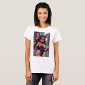 SuperMouse Femme T-shirt blanc en coton (Devant entier)