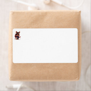SuperMouse Vrouw witte verzendlabels Etiket