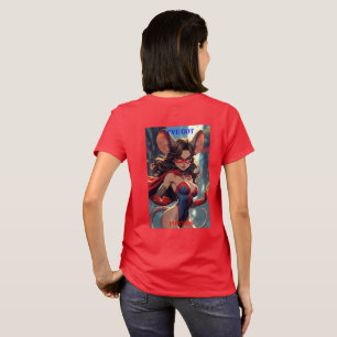 SuperMouse Woman Got Powers vrouwen rode T-shirt a