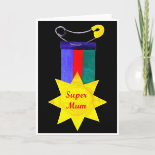 'SuperMum' Moederdag Kaart