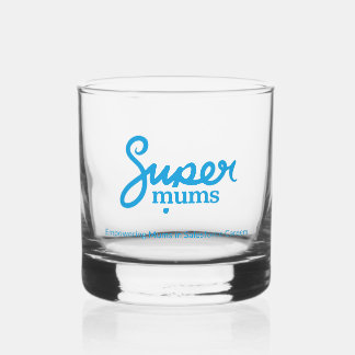 Supermums Gedrukt Rock Glas