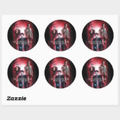 Supernatural Crowley, Dean en Sam Ronde Sticker (Vel)