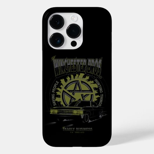 Supernatural "De Winchester Bros" Auto Graphic Case-Mate iPhone Case (Achterkant)