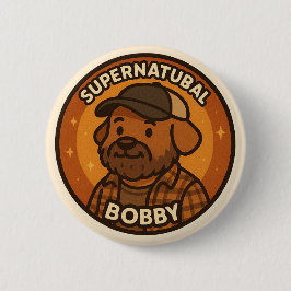 Supernatural Dog beroemd gemaakt door Bobby Ronde Button 5,7 Cm