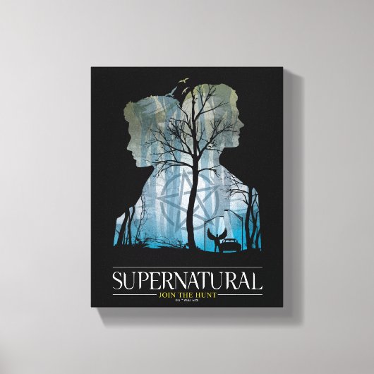 Supernatural Winchester Bros Forest Graphic Canvas Afdruk (Voorkant)
