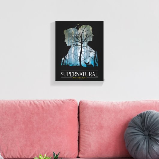 Supernatural Winchester Bros Forest Graphic Canvas Afdruk (Insitu (Woonkamer))
