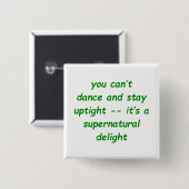 Supernatuurlijk object vierkante button 5,1 cm (Voorkant /achterkant)