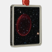 Supernova Bubble Metalen Ornament (Rechts)