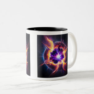 Supernova Klassieke Mok, 11 oz KoffieMok Tweekleurige Koffiemok