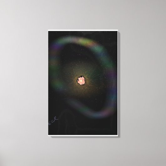 Supernova qui s'effondre, toile d'impression de co (Recto)