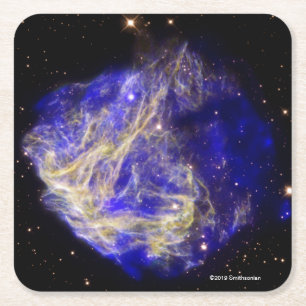 Supernova Remnant N49 Vierkante Kartonnen Onderzetter