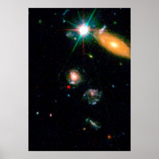 Supernova (SN 2002dd) in de Hubble Deep Field en Poster (Voorkant)