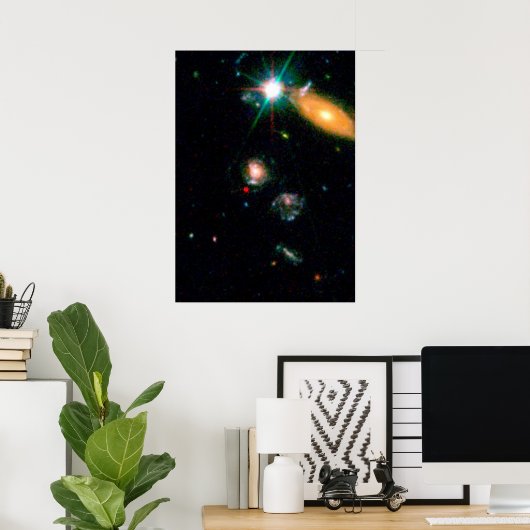 Supernova (SN 2002dd) in de Hubble Deep Field en Poster (Thuiskantoor)