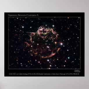 SupernovaRemnantCassiopeiaA-2006-30 Poster