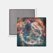 Supernovaresten Cassiopeia A. Magneet (Voorkant / Achterkant)