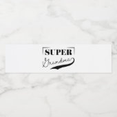 Superoma Waterfles Etiket (Enkel label)