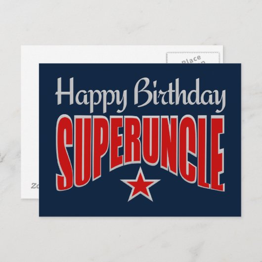 SUPERONLE Carte postale Anniversaire (Devant / Derrière)