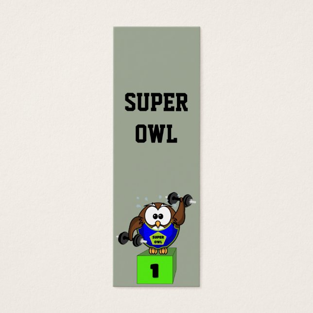 SuperOwl Mini Visitekaartjes (Voorkant)