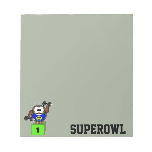 SuperOwl Notitieblok (Voorkant)