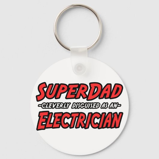 SuperPap...elektricien Sleutelhanger (Voorkant)