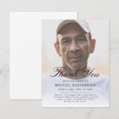 Superposer Élégante Carte de remerciements de symp (Devant / Derrière)