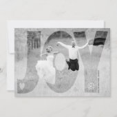 Superposer joie jeunes mariés Noël rouge carte pho (Devant)