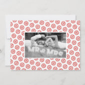Superposer joie jeunes mariés Noël rouge carte pho (Dos)