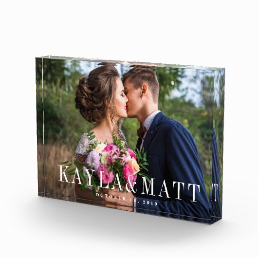 Superposition chic | Bloc photo Mariage personnali (Droite)