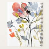 Superposition de fleurs - Aquarelle Fleurs pastel (Dos)