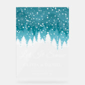 Superposition de neige Mariage d'hiver Bienvenue F (Recto)