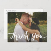 Superposition par lettres | Carte postale mariage  (Devant / Derrière)