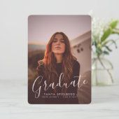 Superposition vintage 1 Faire-part de diplôme (Debout devant)