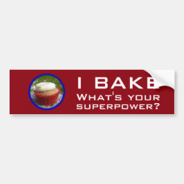 Superpower (Cupcake) Bumpersticker