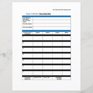 Superpower-werkblad: Goal Star