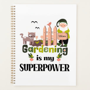 Superpuissance du jardin, jardinier mignon