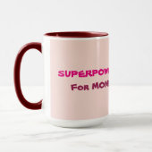 Superpuissance pour maman baleine Mug (Gauche)