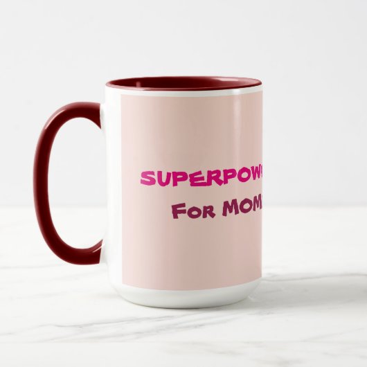 Superpuissance pour maman baleine Mug (Gauche)