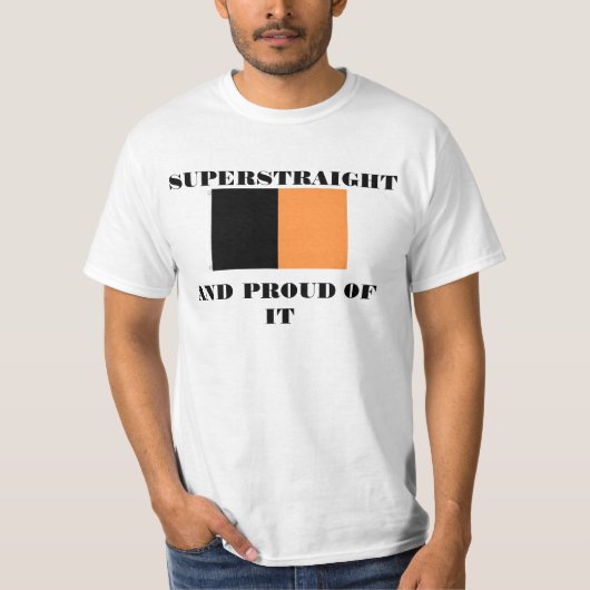 superrecht shirt (Voorkant)