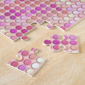 Superroze Stippen Legpuzzel (Zijkant)