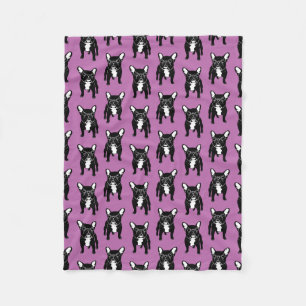 Superschattige brindle Franse bulldog Puppy Fleece Deken