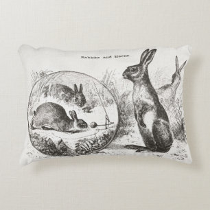 Superschattige  konijnenbunny omkeerbare kussen! decoratief kussen