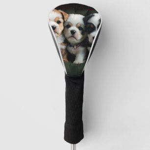 Superschattige Puppies op de Bank 2 Golfheadcover