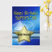 Superser carte d'anniversaire (Fleur jaune)