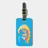 Supersnelle nachos-maïschips bagagelabel (Voorkant verticaal)