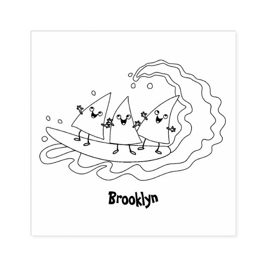 Supersnelle nachos-maïschips 	rubberstempel (Afrduk)