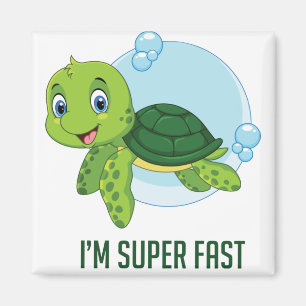 Supersnelle Schildpad Magneet