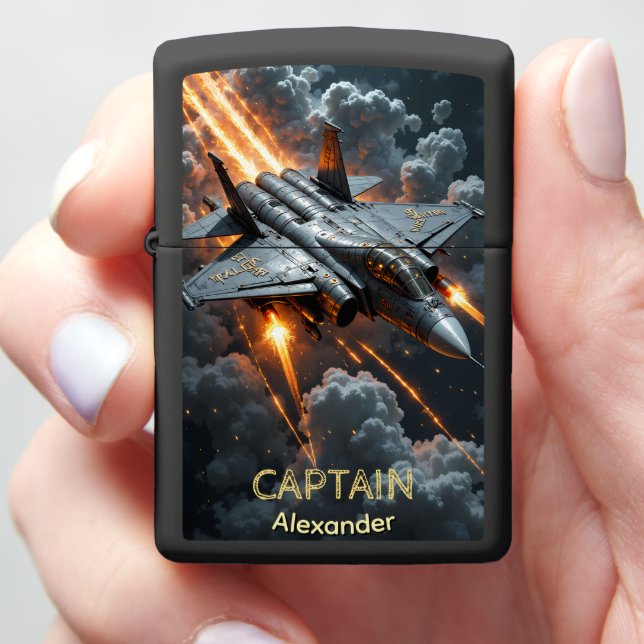 Supersonic Captain's Fiery Warplane Gift (In Hand)