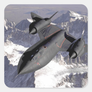 Supersonic Fighter Jet Vierkante Sticker