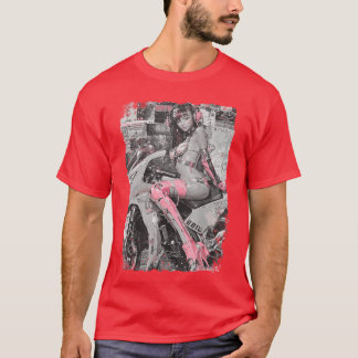 Supersport-motor Pinup Girl Superbike Racemotor T-shirt